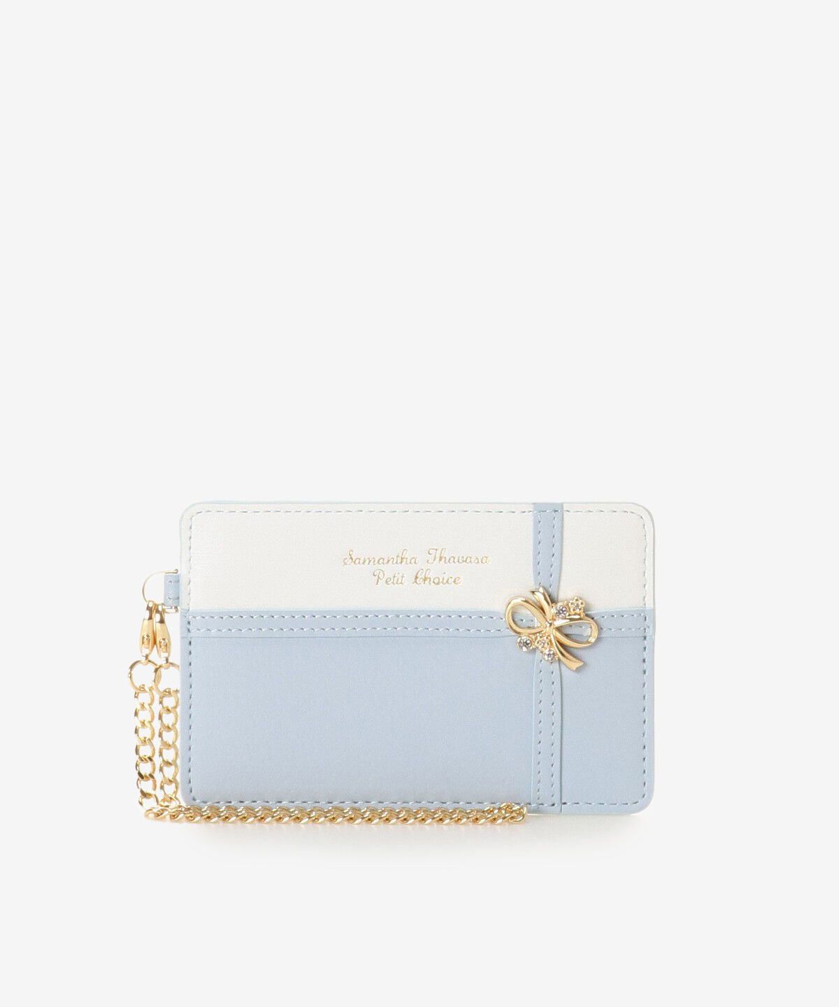 Samantha Thavasa Petit Choice「リボンラッピング　パスケース」|定期入れ|ライラック