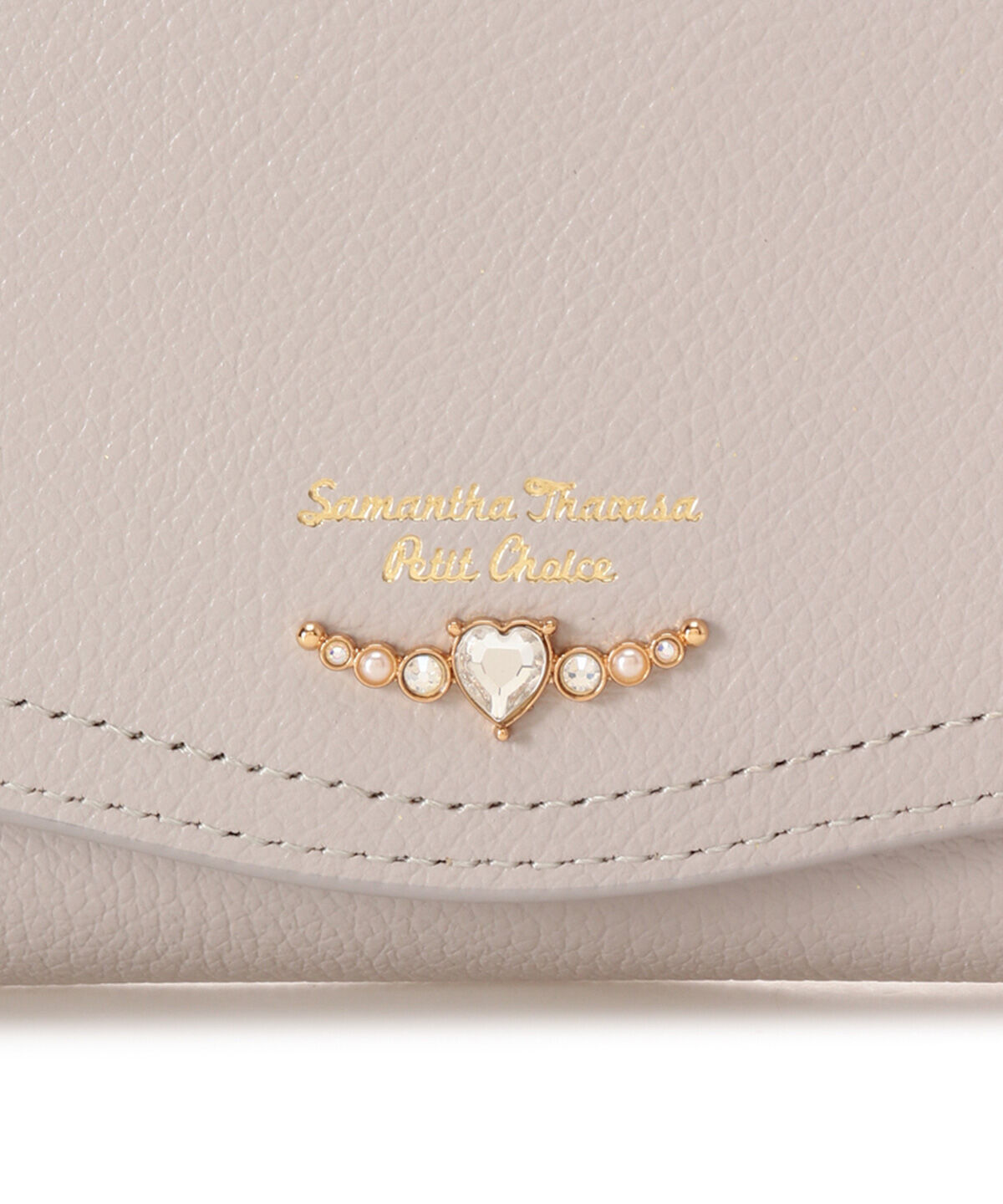 Samantha Thavasa Petit Choice「クリアハートビジュー 折財布」|財布|