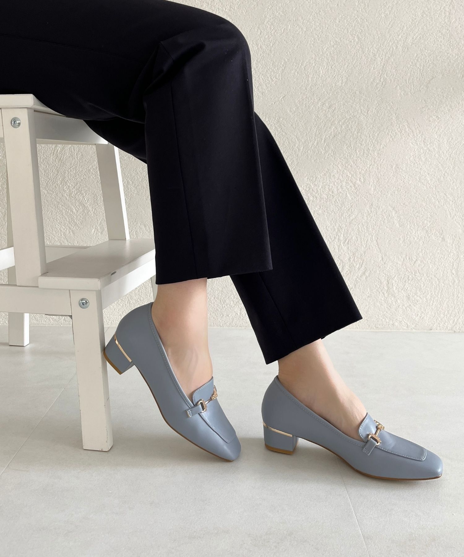 WA Oriental TRaffic「【定番】メタリックラインビットヒールローファー/42101」|ローファー|