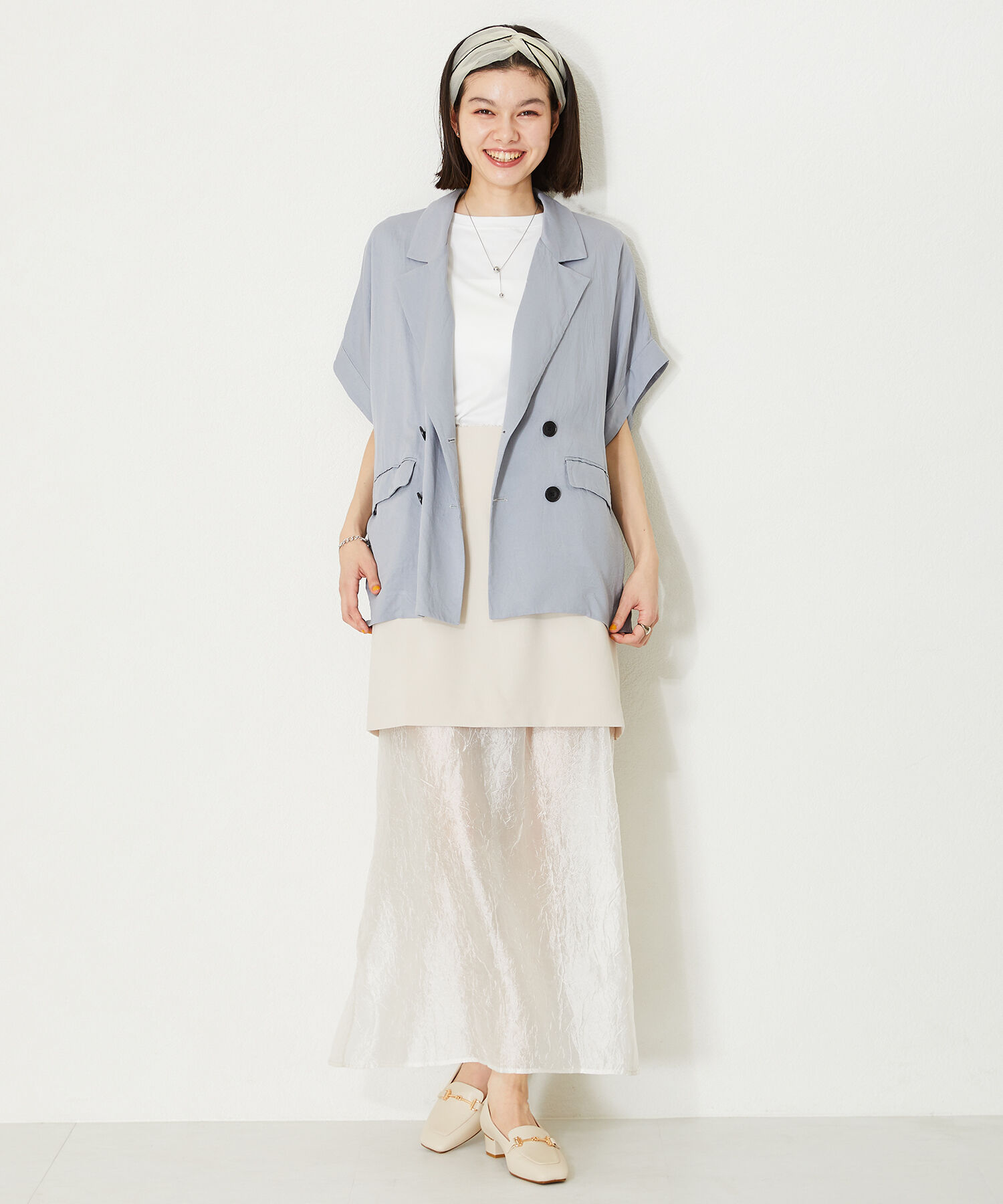 WA Oriental TRaffic「【定番】メタリックラインビットヒールローファー/42101」|ローファー|