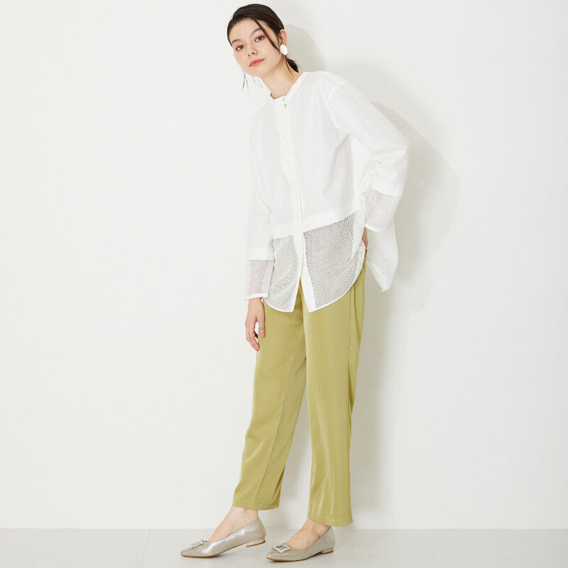 ORiental TRaffic「ビジューモチーフポインテッドトゥパンプス/41113 フラット」|パンプス|