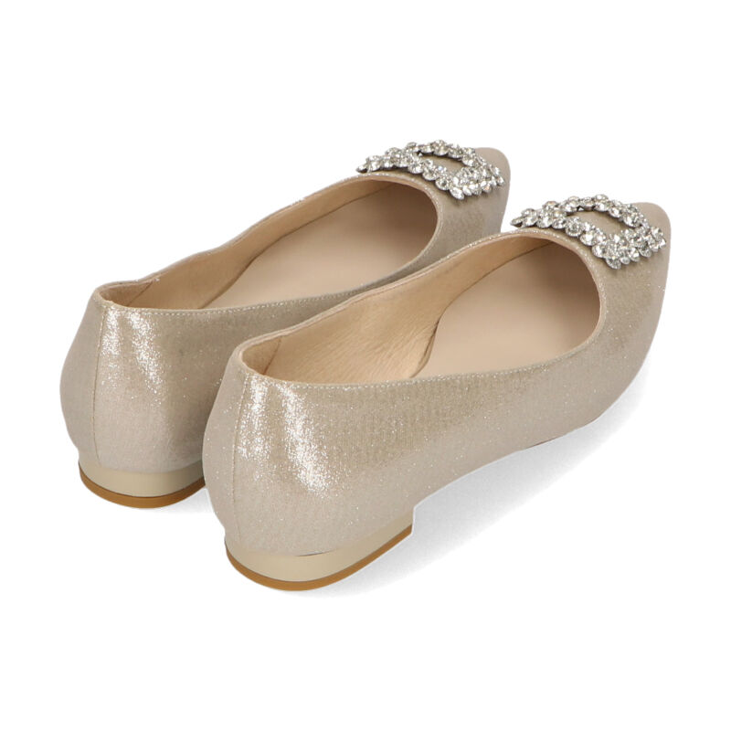 ORiental TRaffic「ビジューモチーフポインテッドトゥパンプス/41113 フラット」|パンプス|