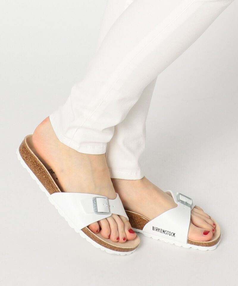 BIRKENSTOCK「【ビルケンシュトック】マドリッド/ホワイト ビルコフロー/サンダル レディース/MADRID」|サンダル|ホワイト