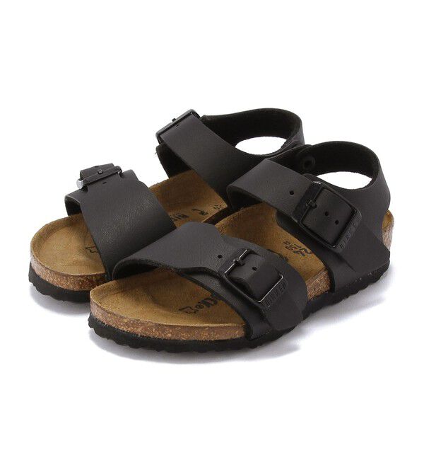 BIRKENSTOCK「【ビルケンシュトック】ニューヨーク/ブラックー ビルコフロー/サンダル キッズ」|サンダル|ブラック