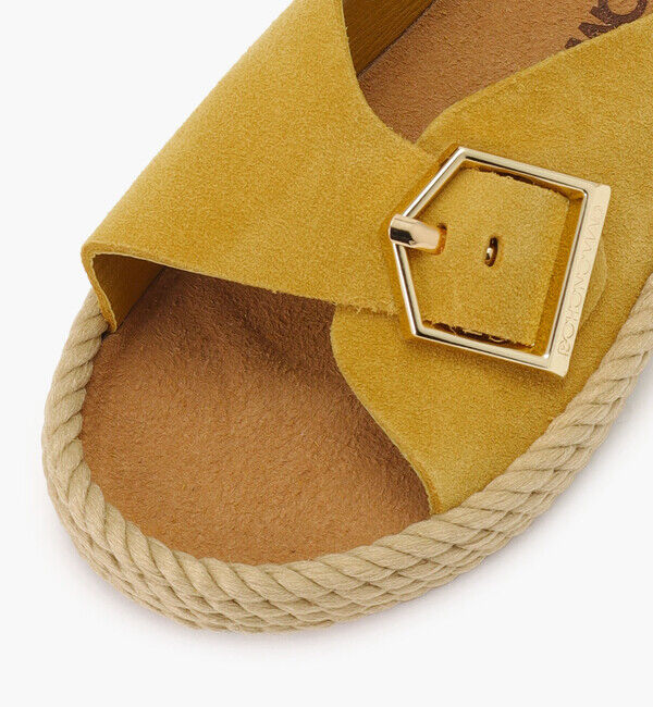 BOHONOMAD「【BOHONOMAD】カサブランカ/マスタード ベロアレザー/サンダル メンズ レディース」|サンダル|