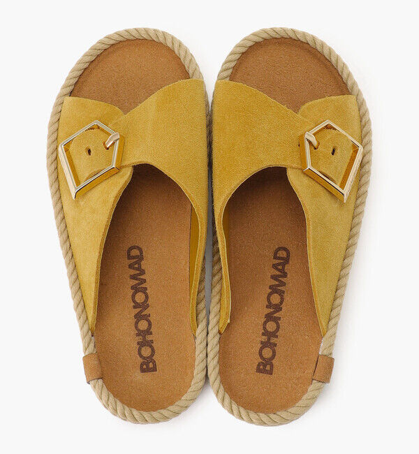 BOHONOMAD「【BOHONOMAD】カサブランカ/マスタード ベロアレザー/サンダル メンズ レディース」|サンダル|