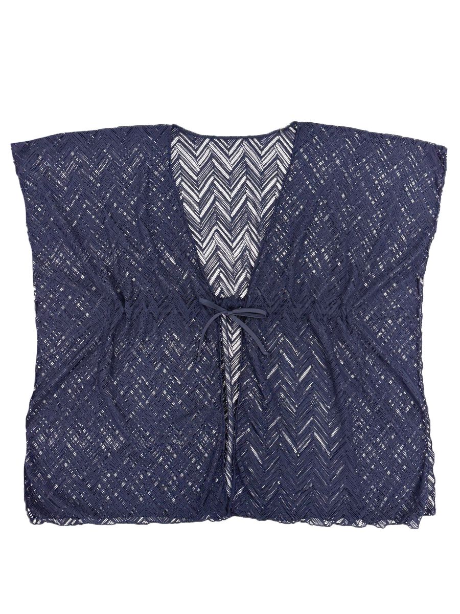 Riberce「【お水OK！リゾートアイテム】水着の上からサラッと羽織れるヘリンボーン編みレースガウン」|その他|