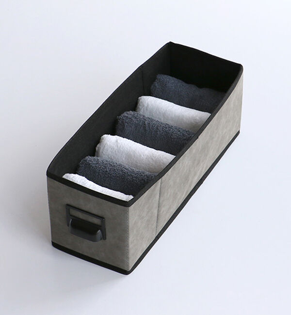 B-COMPANY「スリムな万能チェスト　セラミック風チェスト4段／幅20cm」|タオル|