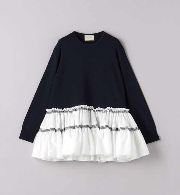 UNITED ARROWS「エンブロ ティアード コンビニット」|ニット・セーター|