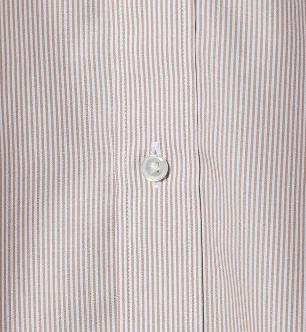 UNITED ARROWS「イージーケア AG ペンシルストライプ ラウンドレギュラーカラー シャツ 抗菌防臭」|シャツ・ブラウス|