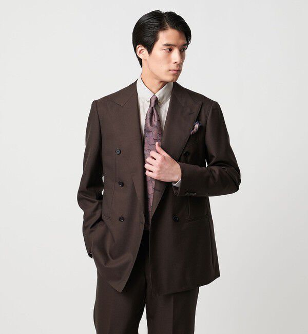 UNITED ARROWS「イージーケア AG ペンシルストライプ ラウンドレギュラーカラー シャツ 抗菌防臭」|シャツ・ブラウス|