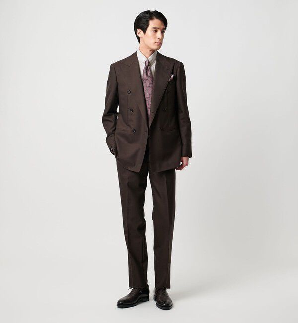 UNITED ARROWS「イージーケア AG ペンシルストライプ ラウンドレギュラーカラー シャツ 抗菌防臭」|シャツ・ブラウス|