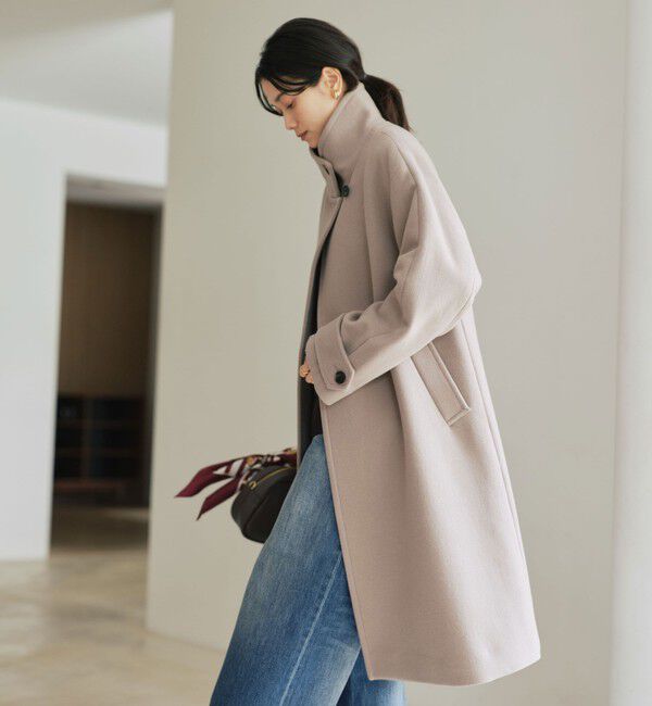 UNITED ARROWS green label relaxing「［size SHORT/TALLあり］SENTDALE WOOL スタンドカラー ロング コート」|その他|