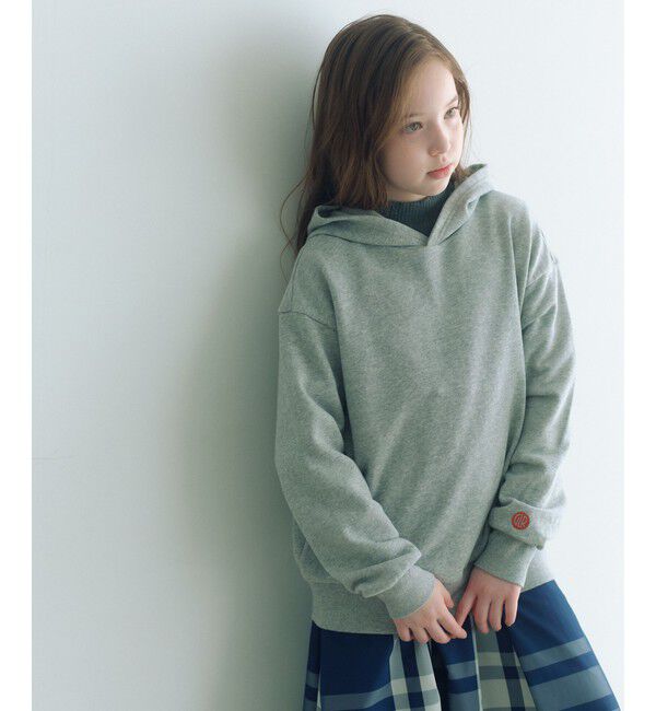 UNITED ARROWS green label relaxing「【WEB限定】裏毛 フード プルオーバー / スウェット / トレーナー  / キッズ 100cm-160cm」|パーカー|MD.GRAY