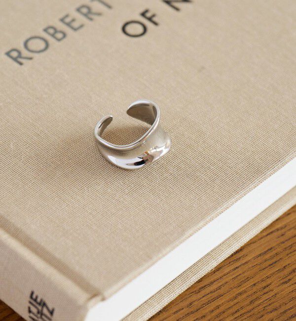 UNITED ARROWS green label relaxing「【WEB限定】ワイド ニュアンスカーブ リング」|リング|SILVER