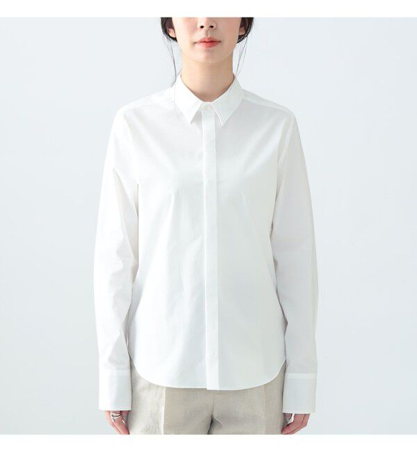 Demi-Luxe BEAMS 「AK+1 / 刺繍 レギュラーカラーシャツ」|シャツ・ブラウス|