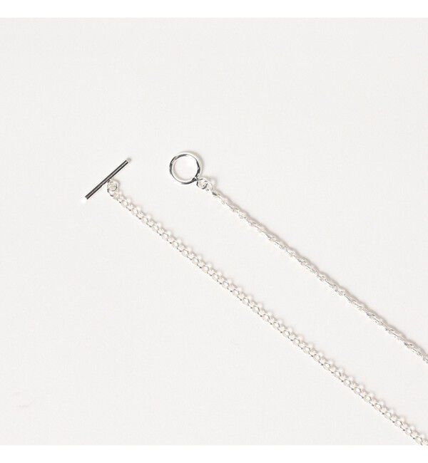 Demi-Luxe BEAMS 「ISOLATION / コンビネーション ロングネックレス シルバー ILN‐0139」|その他|