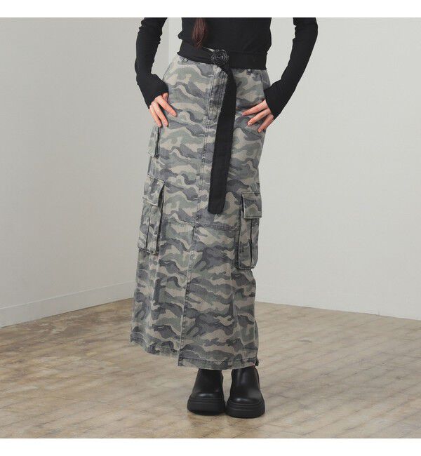 Ray BEAMS 「カーゴ ポケット タイト スカート」|タイト|