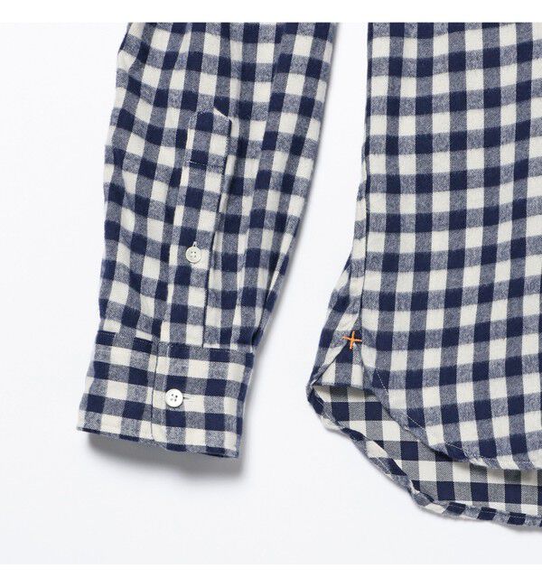 BEAMS PLUS「BEAMS PLUS / シャギーギンガムチェック ボタンダウンシャツ」|シャツ・ブラウス|