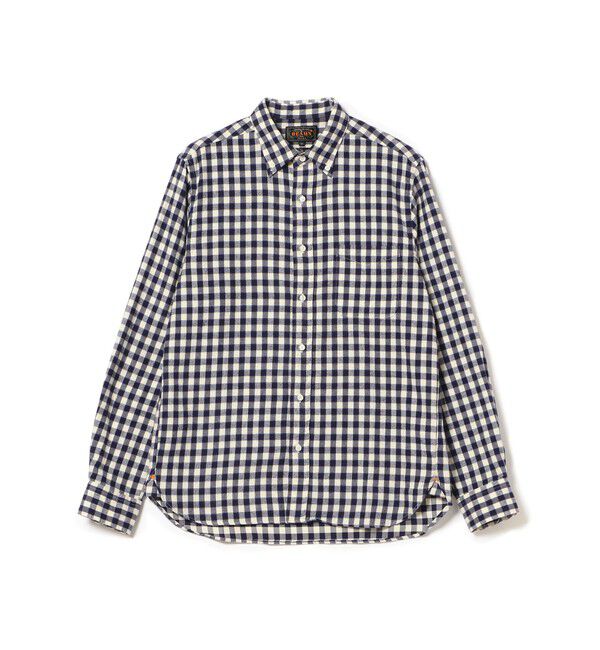 BEAMS PLUS「BEAMS PLUS / シャギーギンガムチェック ボタンダウンシャツ」|シャツ・ブラウス|