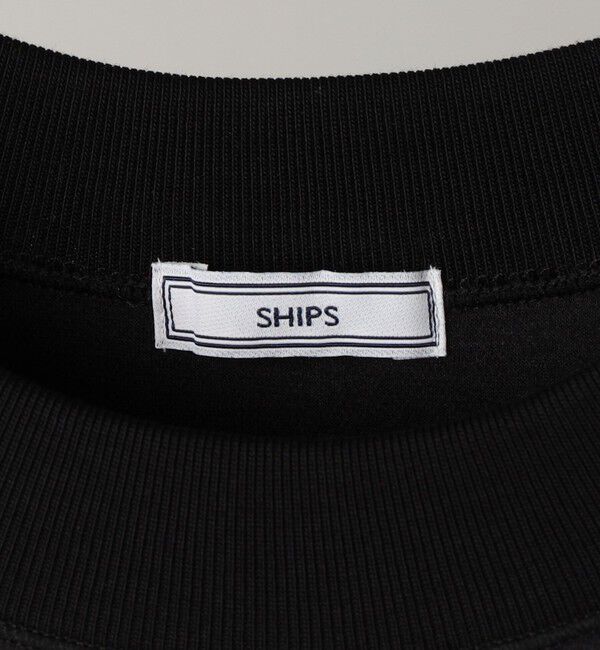 SHIPS「SHIPS:  ハイゲージ クルーネック ダンボールニット 長袖Tシャツ」|Tシャツ・カットソー|