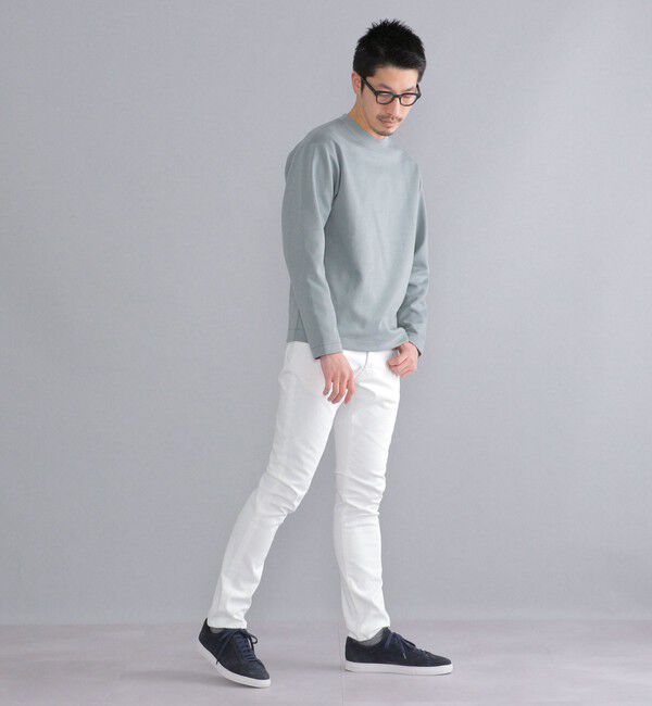 SHIPS「SHIPS:  ハイゲージ クルーネック ダンボールニット 長袖Tシャツ」|Tシャツ・カットソー|