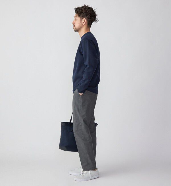 SHIPS「SHIPS:  ハイゲージ クルーネック ダンボールニット 長袖Tシャツ」|Tシャツ・カットソー|