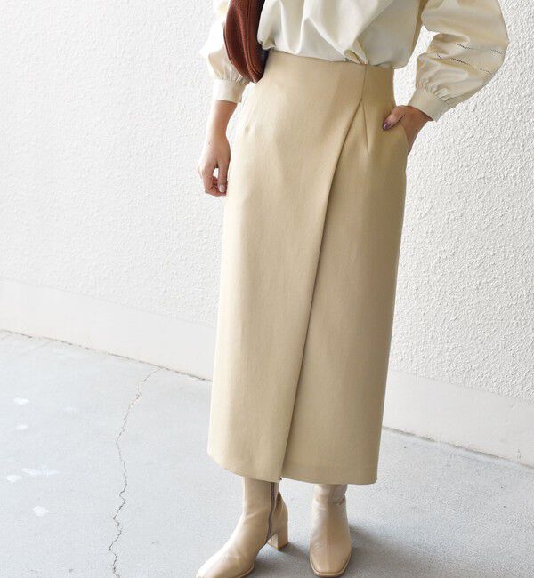 SHIPS for women「〈手洗い可能〉フロントスリットタイトスカート◇」|スカート|