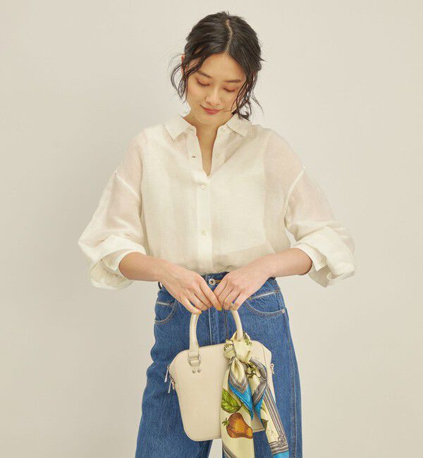 SHIPS for women「〈手洗い可能〉サフィラン リネン シャツ」|シャツ・ブラウス|