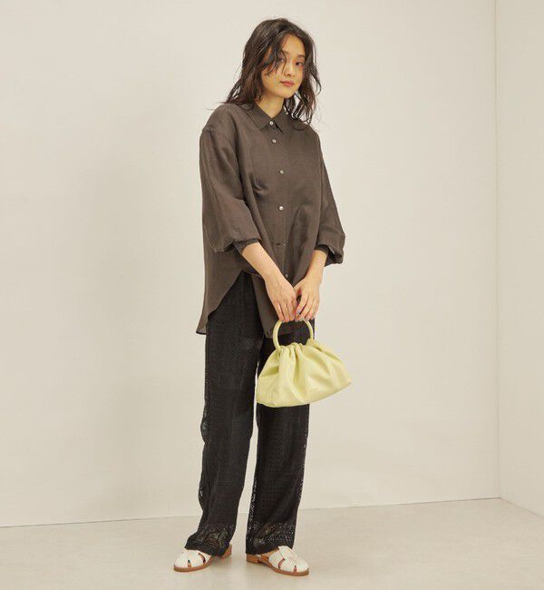 SHIPS for women「〈手洗い可能〉サフィラン リネン シャツ」|シャツ・ブラウス|