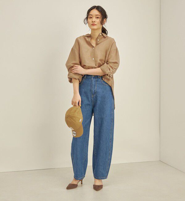 SHIPS for women「〈手洗い可能〉サフィラン リネン シャツ」|シャツ・ブラウス|