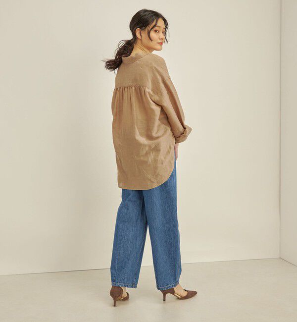 SHIPS for women「〈手洗い可能〉サフィラン リネン シャツ」|シャツ・ブラウス|