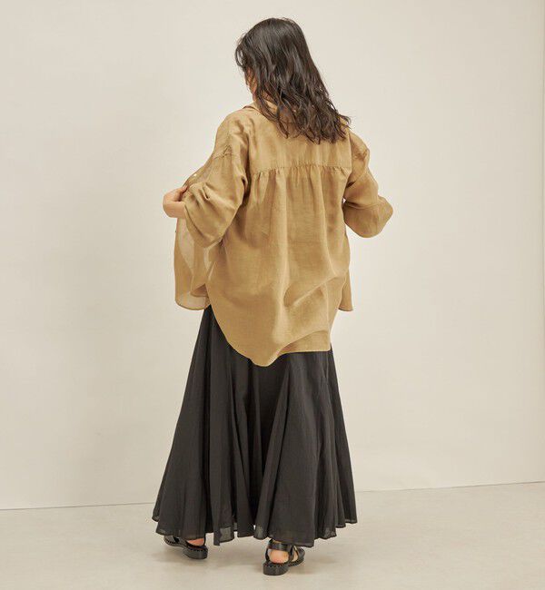 SHIPS for women「〈手洗い可能〉サフィラン リネン シャツ」|シャツ・ブラウス|