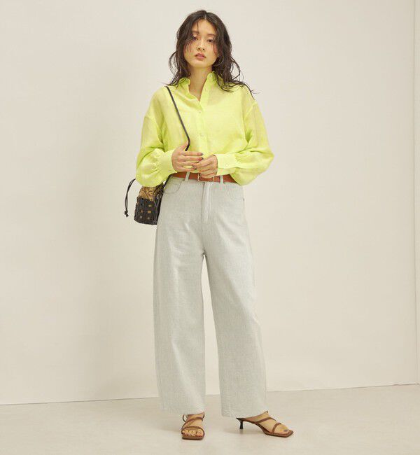 SHIPS for women「〈手洗い可能〉サフィラン リネン シャツ」|シャツ・ブラウス|