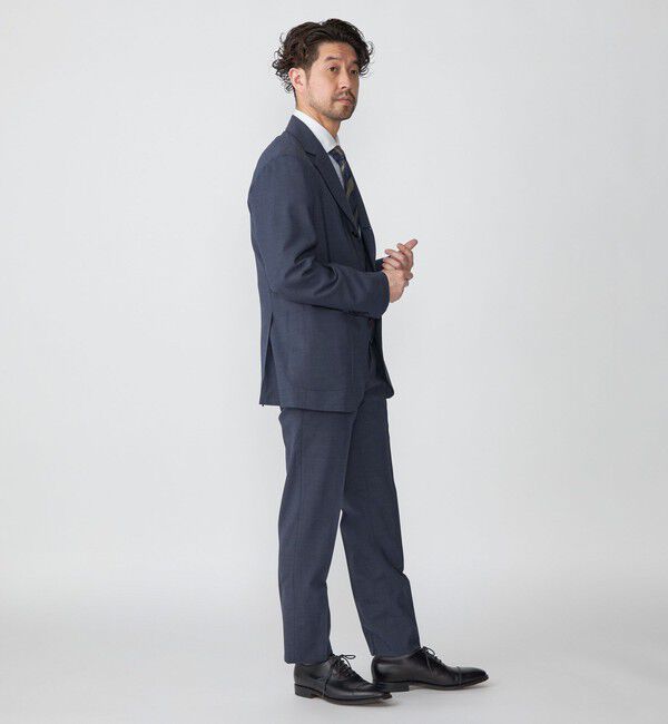 SHIPS「SHIPS:〈洗濯機可能〉 無地  ロイヤルブルー ジャケット」|テーラードジャケット|