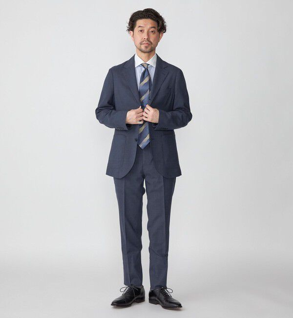 SHIPS「SHIPS:〈洗濯機可能〉 無地  ロイヤルブルー ジャケット」|テーラードジャケット|