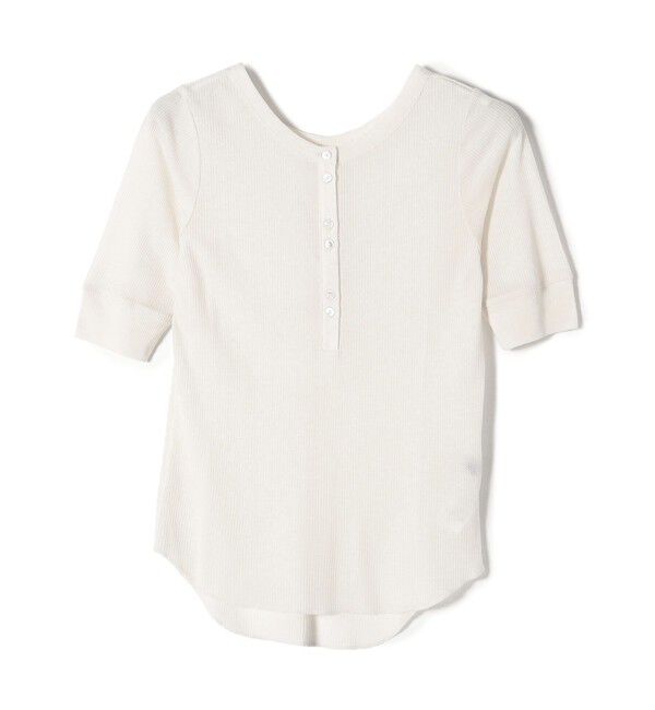 SHIPS for women「PLA シアー ワッフル ヘンリーネック プルオーバー◇」|Tシャツ・カットソー|