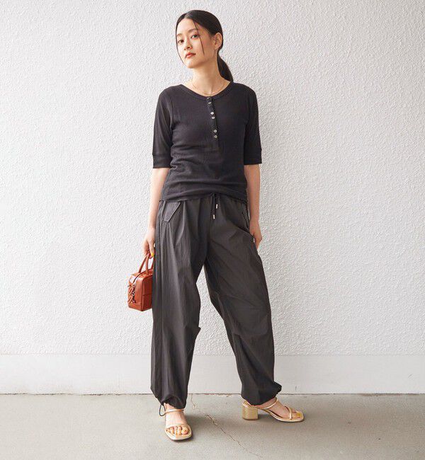 SHIPS for women「PLA シアー ワッフル ヘンリーネック プルオーバー◇」|Tシャツ・カットソー|