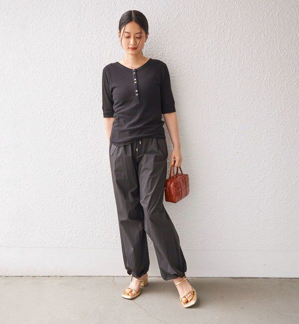 SHIPS for women「PLA シアー ワッフル ヘンリーネック プルオーバー◇」|Tシャツ・カットソー|