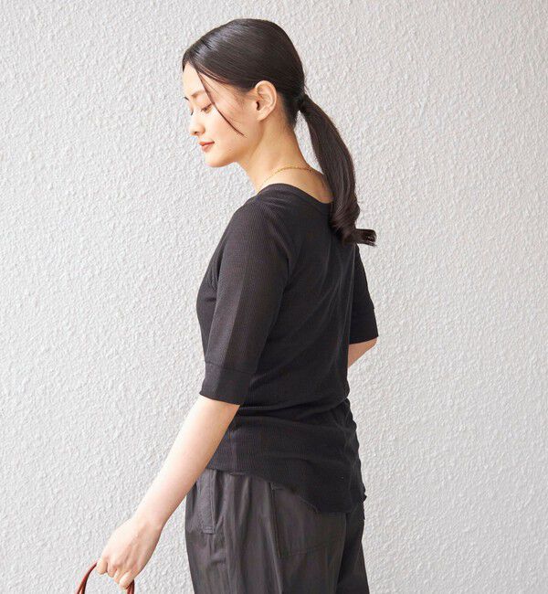 SHIPS for women「PLA シアー ワッフル ヘンリーネック プルオーバー◇」|Tシャツ・カットソー|