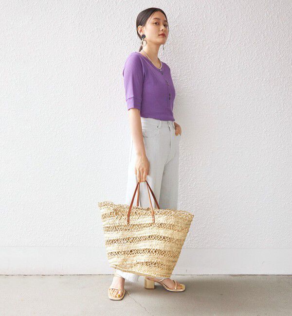 SHIPS for women「PLA シアー ワッフル ヘンリーネック プルオーバー◇」|Tシャツ・カットソー|