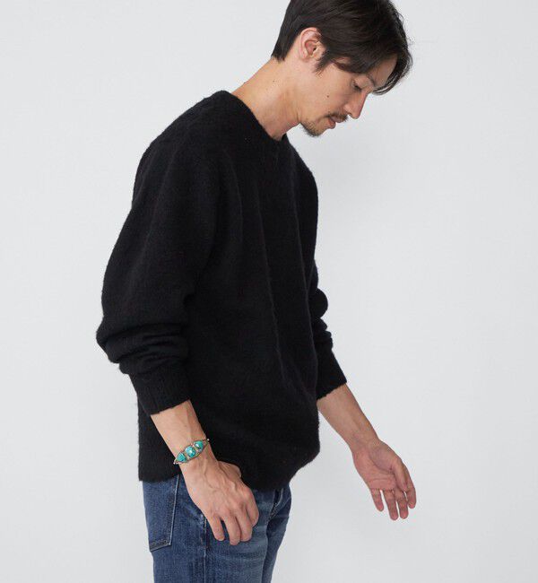 SHIPS「SHIPS: 7ゲージ ウール シャギー クルーネック ニット」|ニット・セーター|