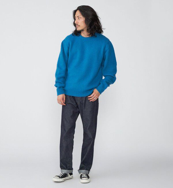 SHIPS「SHIPS: 7ゲージ ウール シャギー クルーネック ニット」|ニット・セーター|