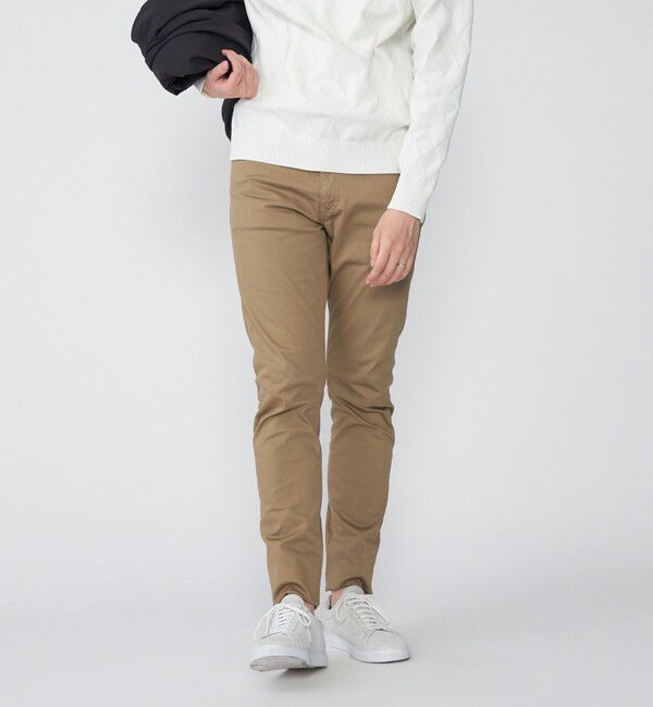 SHIPS「SHIPS: japan quality オイカワデニム縫製 ピケ ストレッチ 5ポケット 」|チノ|