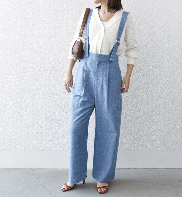 SHIPS any「SHIPS any:〈手洗い可能〉ネップヤーン サスペンダー パンツ」|その他|