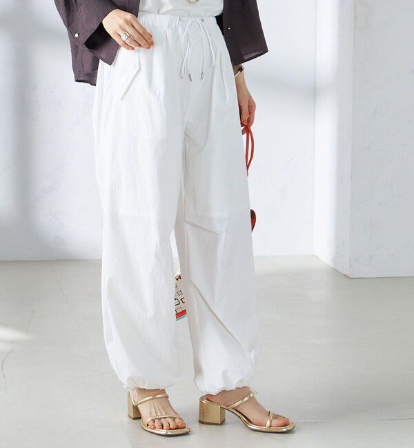 SHIPS for women「〈手洗い可能〉裾ドロスト ナイロン カーゴ パンツ ◇」|その他|