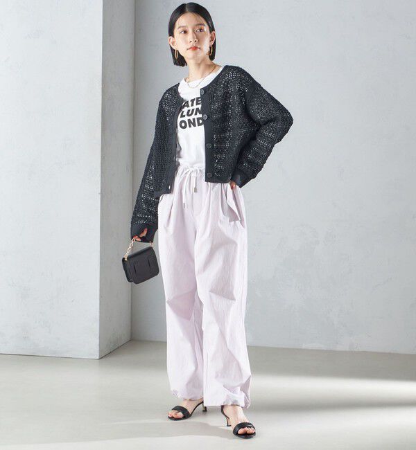 SHIPS for women「〈手洗い可能〉裾ドロスト ナイロン カーゴ パンツ ◇」|その他|