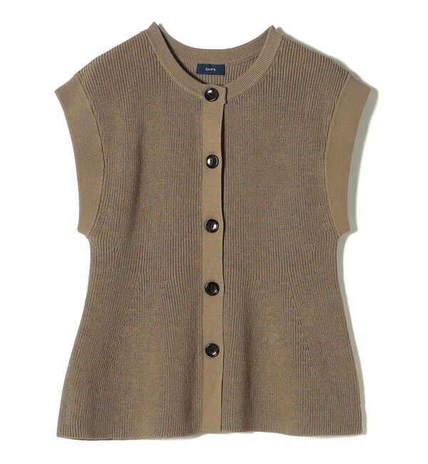 SHIPS for women「〈手洗い可能〉ギマ コットン Aライン シルエット ベスト」|ベスト・ジレ|