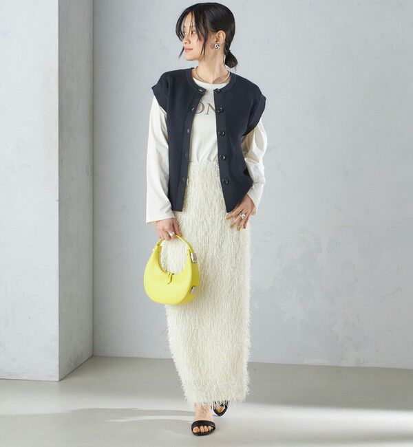 SHIPS for women「〈手洗い可能〉ギマ コットン Aライン シルエット ベスト」|ベスト・ジレ|