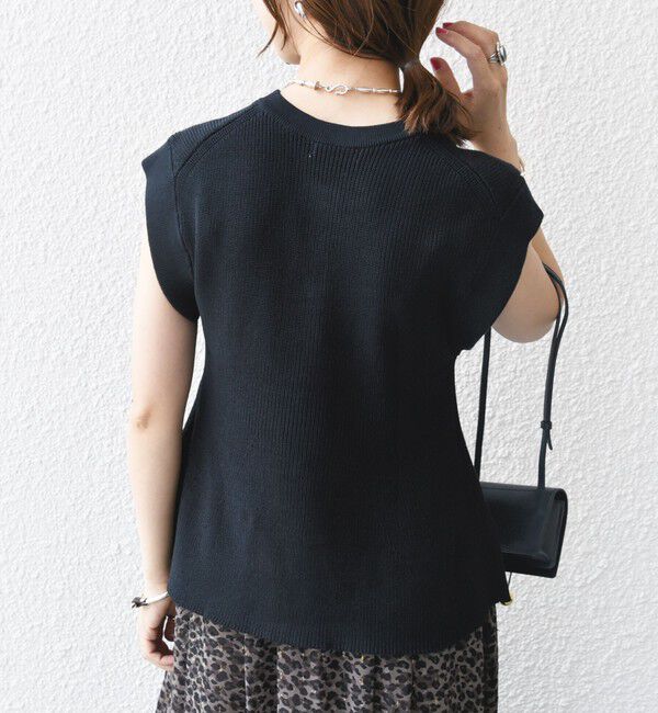 SHIPS for women「〈手洗い可能〉ギマ コットン Aライン シルエット ベスト」|ベスト・ジレ|